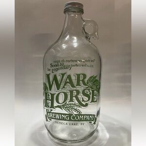 War Horse Brewing Company Glass Jug